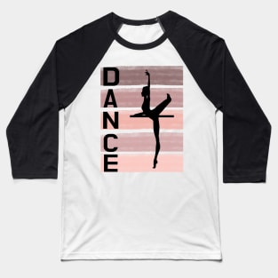 dance design in dusty rose shades Baseball T-Shirt